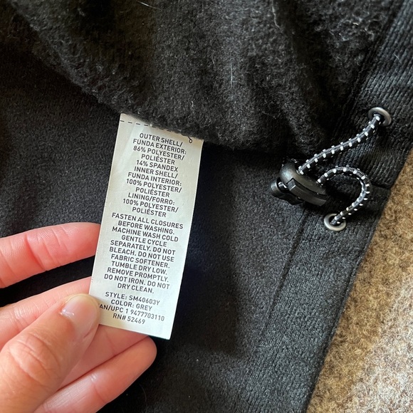 Swiss Tech Grey Softshell Jacket Men XL Water Resistant Fleece Lined Windbreaker - Picture 6 of 16